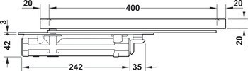 Dveřní zavírač, Dveřní zavírač Dormakaba ITS 96 N, 2–4 v souladu s EN 1154, skrytý