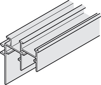 Dvojitá vodicí kolejnice, Pro Häfele Slido F-Line44 80A