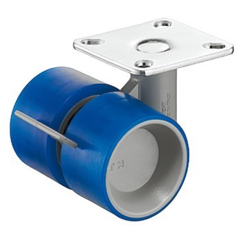 Dvojité kolečko, Nosnost 35 kg, řiditelné s brzdou