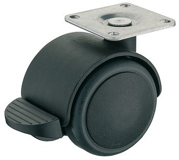 Dvojité kolečko, Nosnost 50 kg, řiditelné