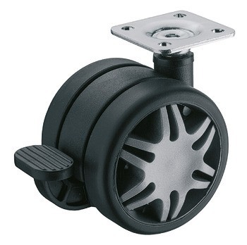 Dvojité kolečko, Nosnost 60 kg, řiditelné