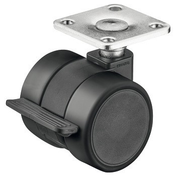 Dvojité kolečko, Nosnost 70 kg, řiditelné