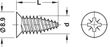 Eurošroub, Häfele Varianta HC, PZ, ocel