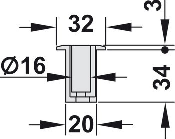 Sada součástí, Häfele Slido W-Fold872 70S