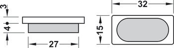 Filcový kluzák, e, obdélníkový