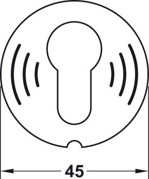 Fólie na rozetu, pro modul čtečky DT 710 a DT 400c