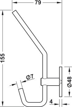Háček na šaty, Nerez