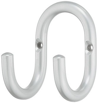 Háček na šaty, ocel, s 2 háčky