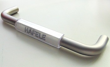 Häfele Déco klip pro popisek pro nábytkovou úchytku, plast transparentní, k naklapnutí