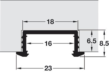 Häfele Loox profil 1190 pro osvětlovací LED pásky 10 mm