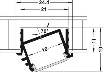 Häfele Loox profil 1192