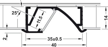 Häfele Loox profil 1193