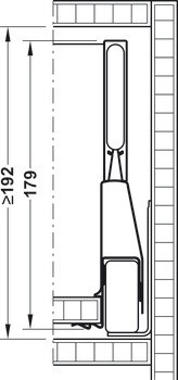 Häfele Matrix Box P Plus, výška bočnice zásuvky 92 mm
