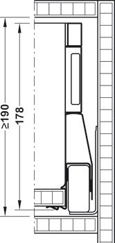 Häfele Matrix Box P Plus, výška bočnice zásuvky 92 mm