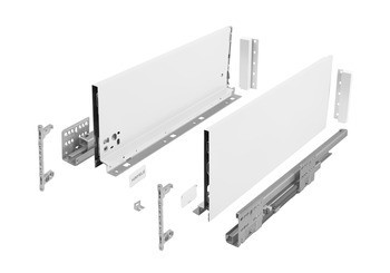 Häfele Matrix S Slim, výška bočnice zásuvky 167 mm