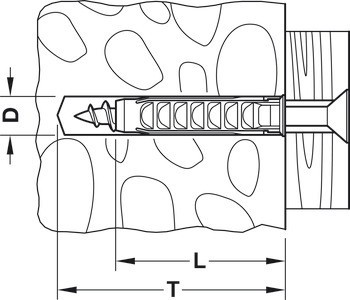 Hmoždinka, fischer SX/SX-L, plast