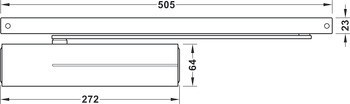Horní dveřní zavírač, Assa Abloy DC 500, EN 1–4