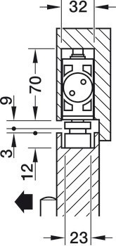 Horní dveřní zavírač, DCL 31