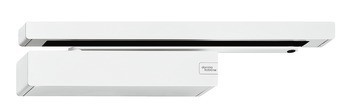 Horní dveřní zavírač, Dorma TS 98 XEA, s kluznou lištou a elektromechanickou funkcí aretace v otevřené poloze, EN 1–6