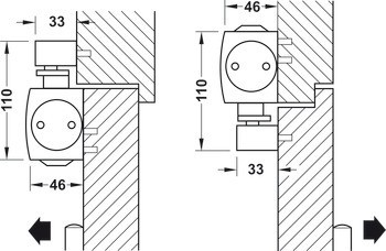 Horní dveřní zavírač, TS 5000 ECline, EN 3–5, s kluznou lištou, Geze