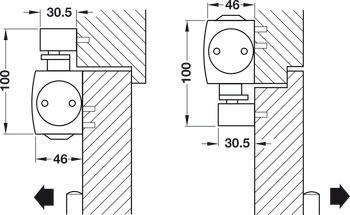 Horní dveřní zavírač, TS 5000, EN 2–6, s kluznou lištou, Geze
