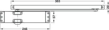 Horní dveřní zavírač, TS 90 Impulse, s kluznou lištou, EN 3–4, Dorma