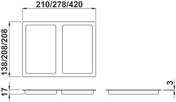 Náhradní víko, pro koš 21 litrů