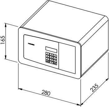 Hotelový trezor, Dometic proSafe MD283
