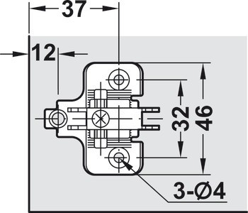 Individuální závěs pro mechanismus otevírání dveří, Swingfront 17 FB, pro dřevěné dveře