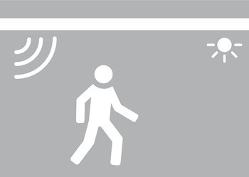 Inline pohybový spínač, Automatické zapínání/vypínání, 230 V