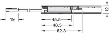 Inline pohybový spínač (pasivní infračervený), Häfele Loox5, 24 V, modulární design