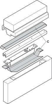 Izolační protipožární sada, pro dveřní zavírač Startec DCL 32–34