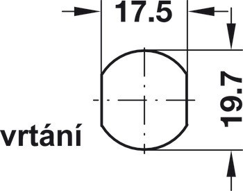 Jazýčkový zámek, Häfele Symo FM Plus, s pevnou vložkou s plátkovými stavítky, s jazýčkem s háčkem
