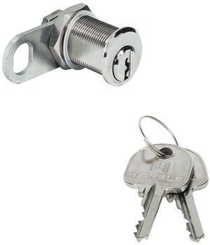 Jazýčkový zámek, Häfele Symo FM Pro, s pevnou vložkou s pinovými stavítky, s dráhou zamykání 90° (reverzibilní, s blokací klíče), tloušťka dveří ≤ 16,5 mm