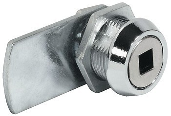 Jazýčkový zámek, Häfele Symo LB, pro dozický klíč, montáž pomocí matice, s rovným zamykacím jazýčkem