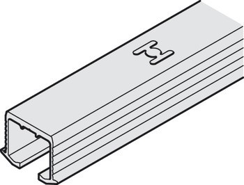 Jednoduchá pojezdová kolejnice, Předvrtaná, k přišroubování