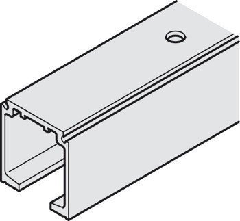 Jednoduchá pojezdová kolejnice, Předvrtaná, Š x V: 31 x 33 mm