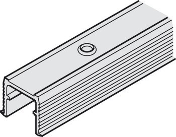 Jednoduchá vodicí kolejnice, předvrtané, 16 x 13 mm (Š x V)