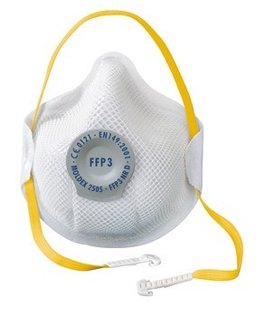 Jednorázová maska proti jemnému prachu, s ventilem, FFP3 D