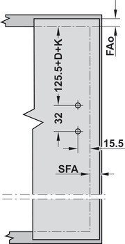 Jednotka zdvihacího mechanismu, pro výklopné kování Aventos HK-XS