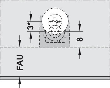 Jednotka zdvihacího mechanismu, pro výklopné kování Aventos HK-XS