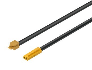 Kabel, pro Häfele Loox5, modulární, 12 V, s pojistným klipem, 2pólový (jednobarevná nebo tunable white 2vodičová technologie)