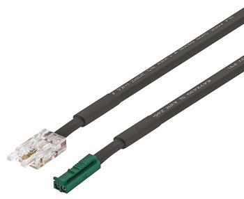 Kabel, pro Häfele Loox5 osvětlovací LED pásku, 24 V, 8 mm, COB, 2pólový (jednobarevná nebo tunable white 2vodičová technologie)