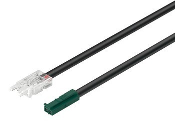 Kabel, pro Häfele Loox5 osvětlovací LED pásky, 24 V, 8 mm, 2pólový (jednobarevná nebo tunable white 2vodičová technologie)