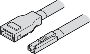 Kabel, pro Häfele Loox5 osvětlovací silikonové LED pásky, 12 V, 8 mm, 2pólový (jednobarevná nebo tunable white 2vodičová technologie)