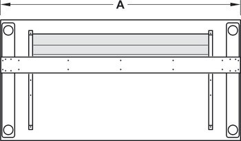 Kabelová lišta, K montáži na stolové podnoží