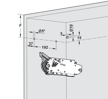 Kabelový rozvod, Blum Servo-Drive, s koncovkou kabelu Blum Servo-Drive, pro zkrácení na míru