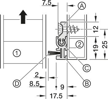 Kartáčové těsnění, Slido Classic pro řešení kapsy ve stěně