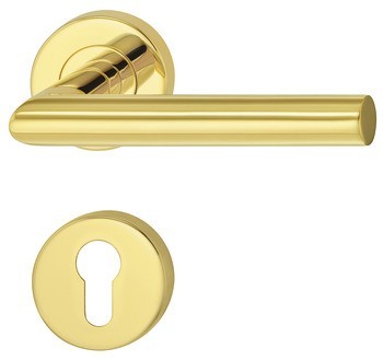 Klika na rozetě, Häfele Startec model LDH 2171, nerez, požárně odolné dveře