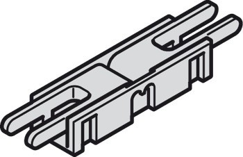 Klip konektor, pro Häfele Loox5 osvětlovací LED pásky, 5 mm, 2pólový (jednobarevná nebo tunable white 2vodičová technologie)